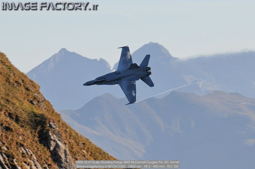 2009-10-07 Axalp Shooting Range 0645 McDonnell Douglas FA-18C Hornet